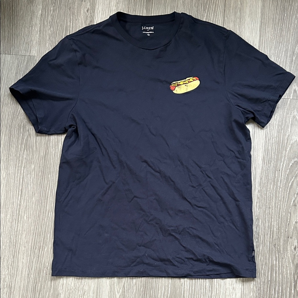 J. Crew 100% Cotton Hotdog Tee Shirt